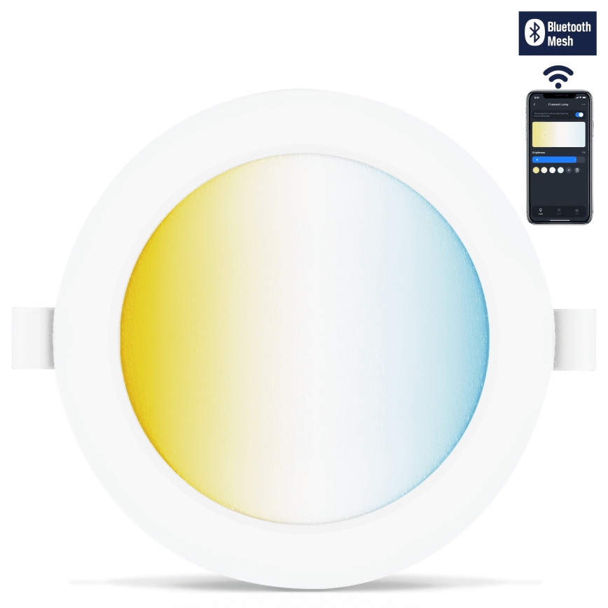 Aigostar - ΣΕΤ 3x LED Dimmable χωνευτό φωτιστικό MESH LED/6W/230V 2700K-6500K διάμετρος 11,5cm