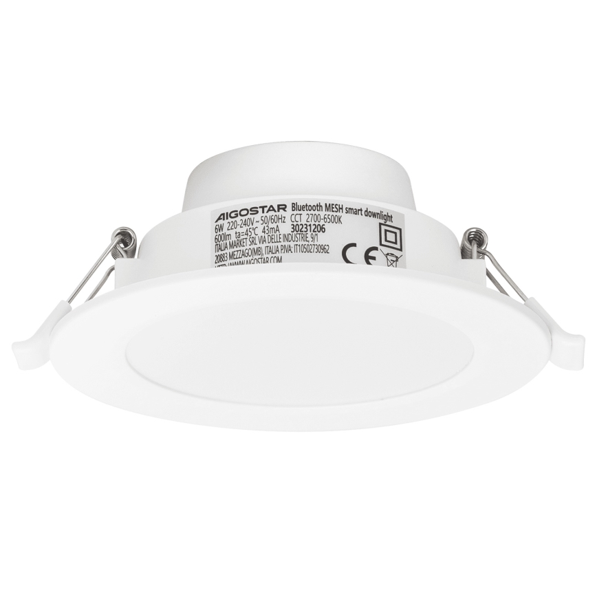 Aigostar - ΣΕΤ 3x LED Dimmable χωνευτό φωτιστικό MESH LED/6W/230V 2700K-6500K διάμετρος 11,5cm
