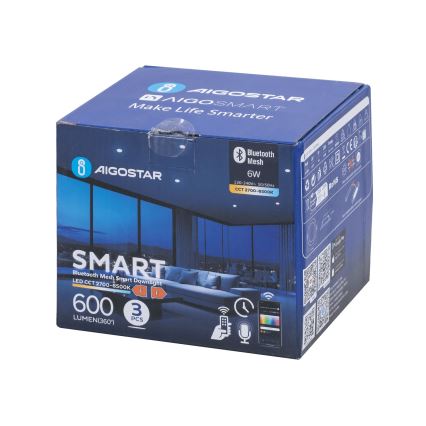 Aigostar - ΣΕΤ 3x LED Dimmable χωνευτό φωτιστικό MESH LED/6W/230V 2700K-6500K διάμετρος 11,5cm