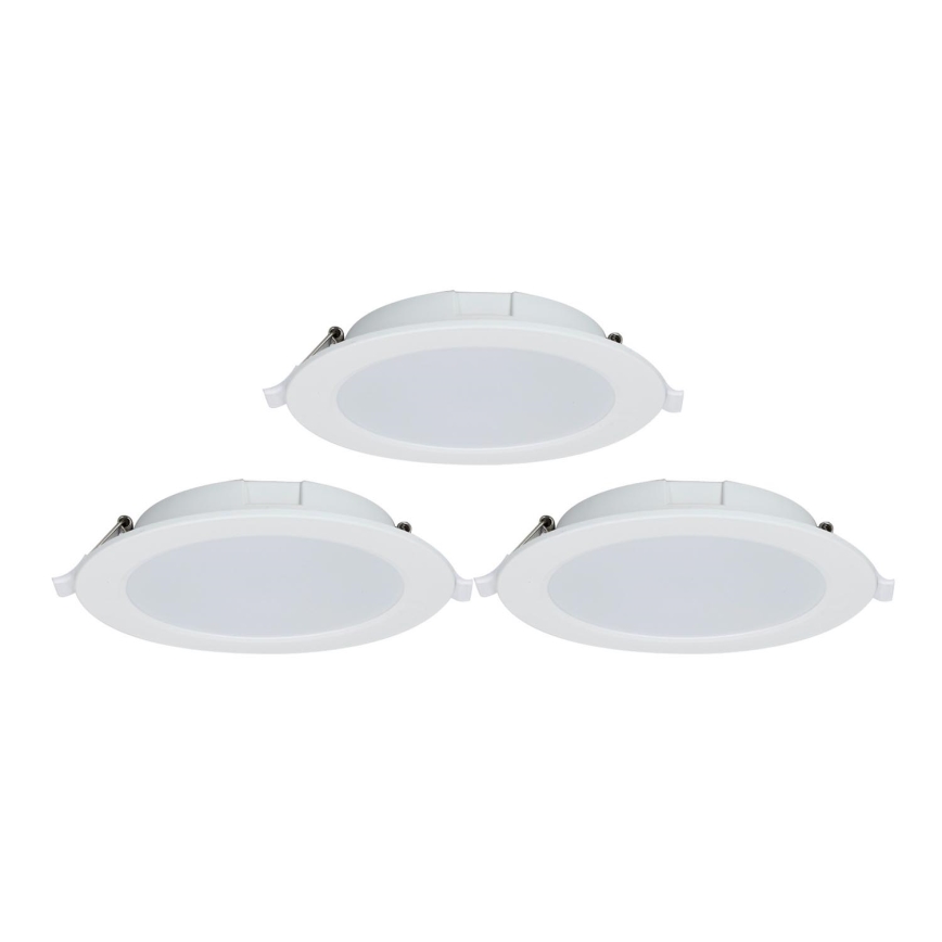 Aigostar - ΣΕΤ 3x LED Dimmable χωνευτό φωτιστικό MESH LED/9W/230V 2700K-6500K διάμετρος 14,5 cm