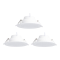 Aigostar - ΣΕΤ 3x LED RGBW Χωνευτό φωτιστικό οροφής dimming MESH LED/9W/230V 2700K-6500K διάμετρος 14,5cm