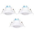 Aigostar - Σετ 3x LED Φωτιστικό Οροφής LED/5W/230V 6500K διάμετρος 8,5 εκ. λευκό