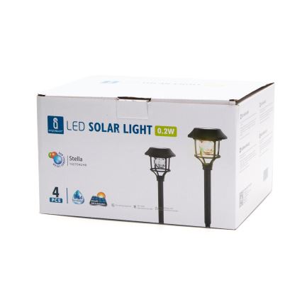 Aigostar - ΣΕΤ 4x Ηλιακή λάμπα LED RGB LED/0,2W/2V IP44