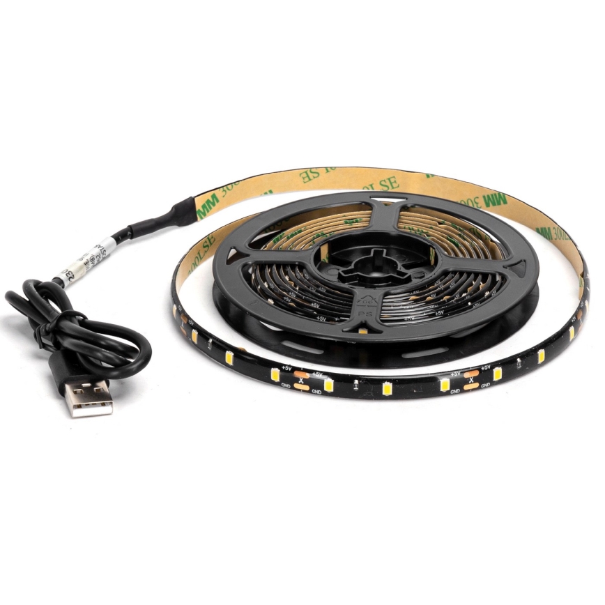 Aigostar - Ταινία LED 2m LED/4,9W/5V 6500K IP65 μαύρο