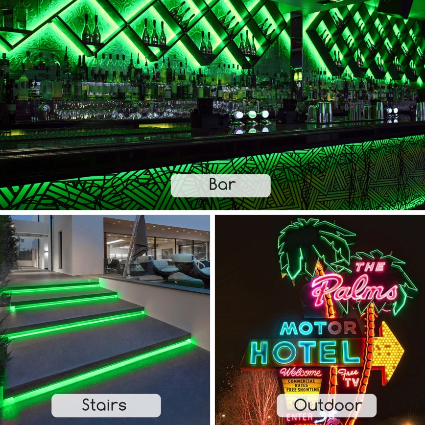 Aigostar - Ταινία LED LED/350W/230V 50m πράσινο IP65
