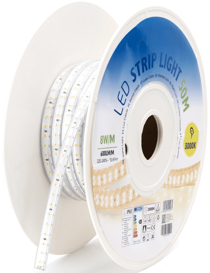 Aigostar - Ταινία LED LED/400W/230V 50m 3000K IP65