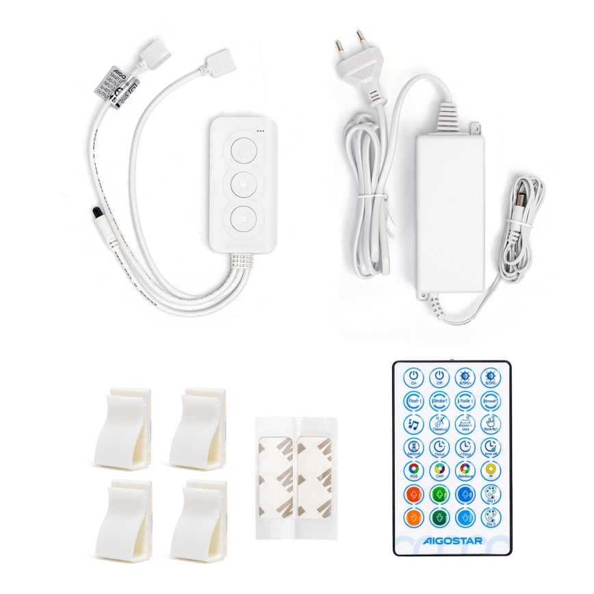 Aigostar - Ταινία LED RGBW Dimmable LED/48W/12V 2x7,5 m Wi-Fi