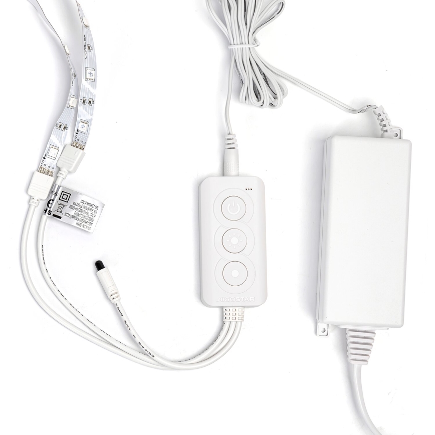 Aigostar - Ταινία LED RGBW Dimmable LED/48W/12V 2x7,5 m Wi-Fi