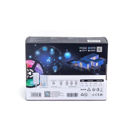 Aigostar - Ταινία LED RGBW Dimmable LED/48W/12V 2x7,5 m Wi-Fi