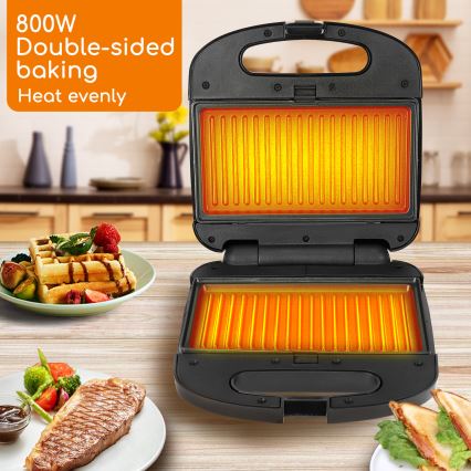 Aigostar - Τοστιέρα 800W/230V μαύρο