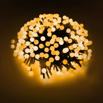 Aigostar - Υπαίθρια χριστουγεννιάτικα φωτάκια LED 25xLED/8 λειτουργίες 3xAA 2,8m IP44 θερμό λευκό
