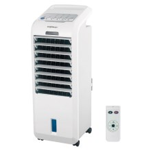 Aigostar - Φορητό κλιματιστικό air cooler 55W/230V λευκό + τηλεχειριστήριο