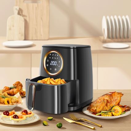 Aigostar - Φριτέζα θερμού αέρα 1400W/230V 4,2l μαύρο