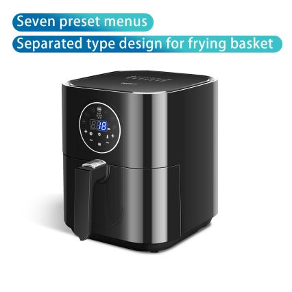 Aigostar - Φριτέζα θερμού αέρα 1500W/230V 3,5l μαύρο
