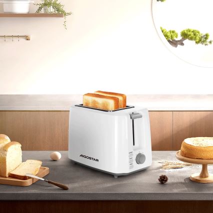 Aigostar - Φρυγανιέρα 2 θέσεων 750W/230V λευκό