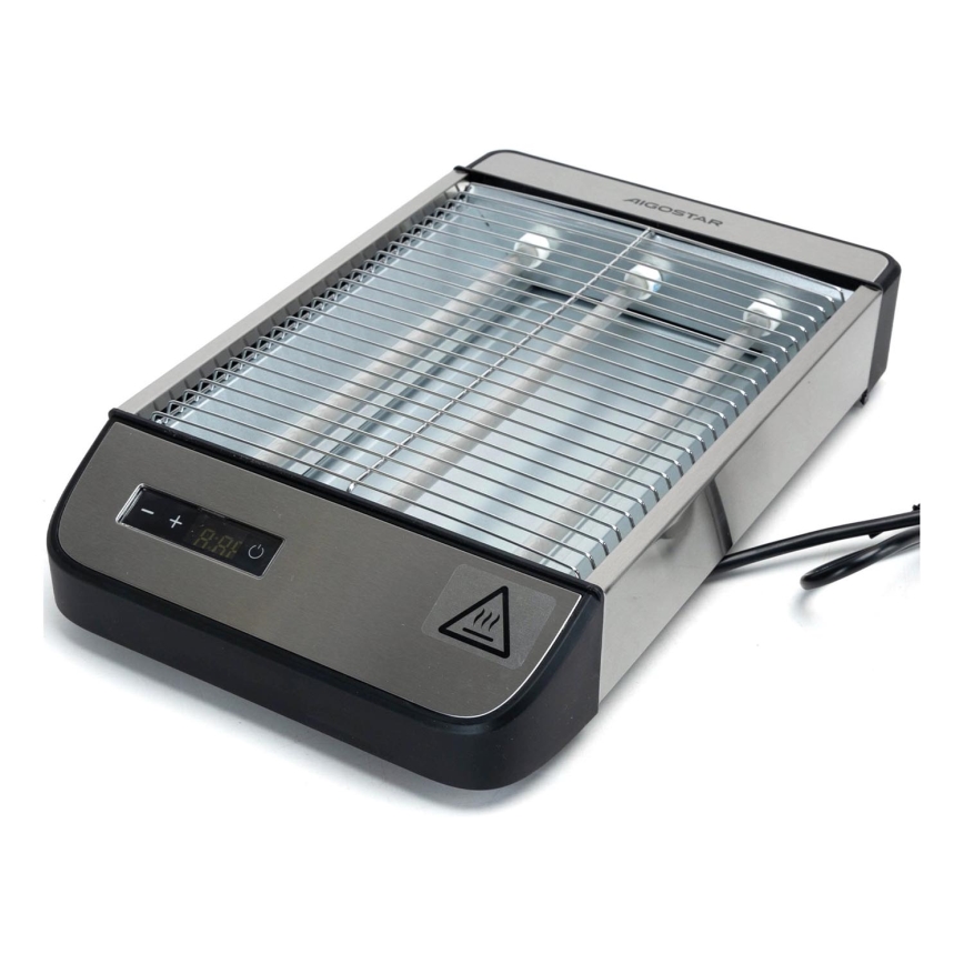 Aigostar - Φρυγανιέρα 840-1000W/230V ματ χρώμιο