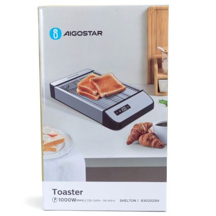 Aigostar - Φρυγανιέρα 840-1000W/230V ματ χρώμιο