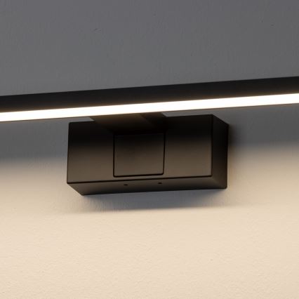 Aigostar - Φωτισμός καθρέφτη μπάνιου LED LED/12W/230V 4000K 60 cm IP44 μαύρο
