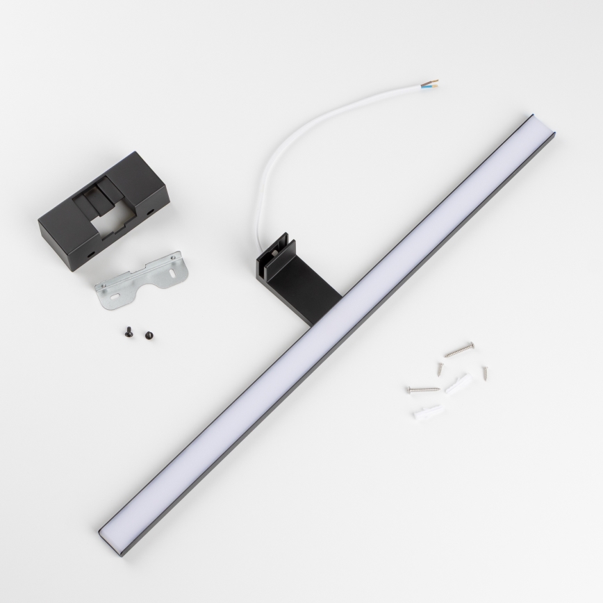 Aigostar - Φωτισμός καθρέφτη μπάνιου LED LED/12W/230V 4000K 60 cm IP44 μαύρο