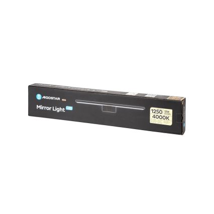 Aigostar - Φωτισμός καθρέφτη μπάνιου LED LED/12W/230V 4000K 60 cm IP44 μαύρο