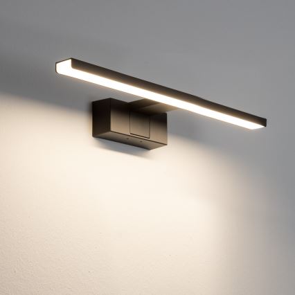 Aigostar - Φωτισμός καθρέφτη μπάνιου LED LED/8W/230V 4000K 40 cm IP44 μαύρο