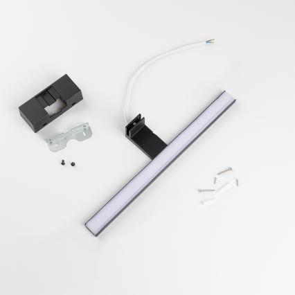 Aigostar - Φωτισμός καθρέφτη μπάνιου LED LED/8W/230V 4000K 40 cm IP44 μαύρο