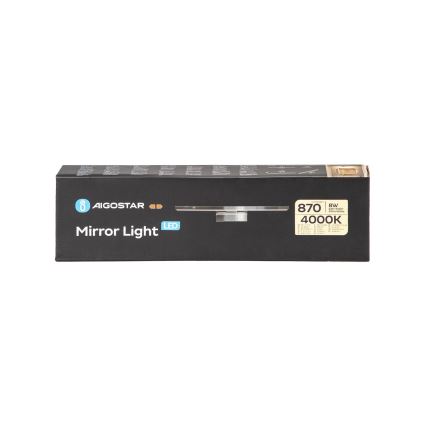 Aigostar - Φωτισμός καθρέφτη μπάνιου LED LED/8W/230V 4000K 40cm IP44