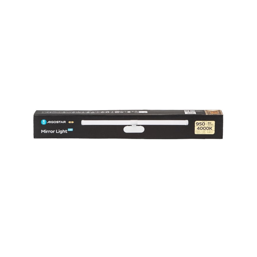 Aigostar - Φωτισμός καθρέφτη μπάνιου LED LED/8W/230V 4000K 60cm IP44