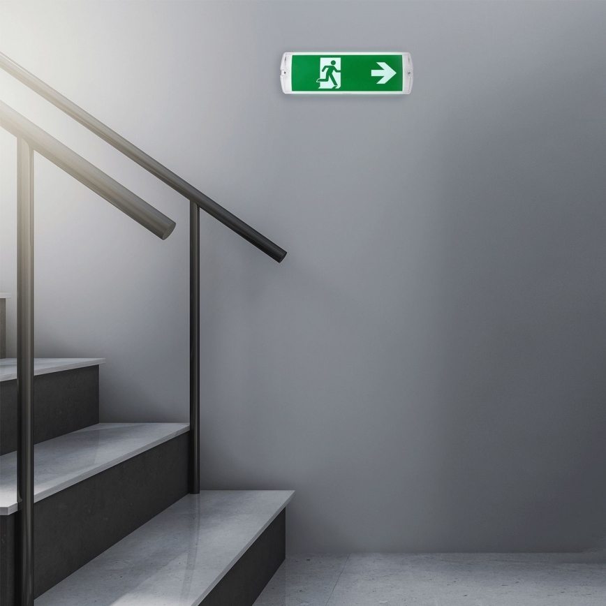 Aigostar - Φωτιστικό ασφαλείας LED EMERGENCY EXIT LED/4W/230V IP65 6500K 600mAh
