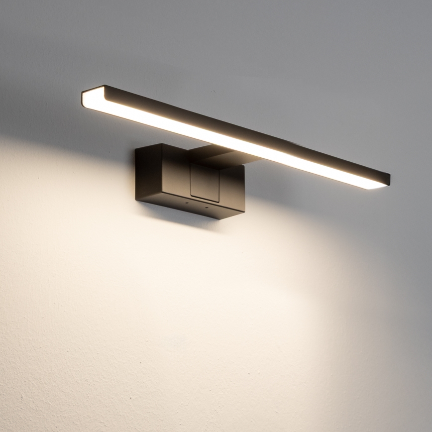 Aigostar - Φωτιστικό καθρέφτη μπάνιου LED/8W/230V 4000K 40 cm IP44 μαύρο