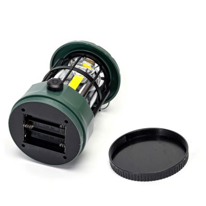 Aigostar - Φωτιστικό ντιμαριζόμενο LED camping LED/3xAA πράσινο 17,5 cm