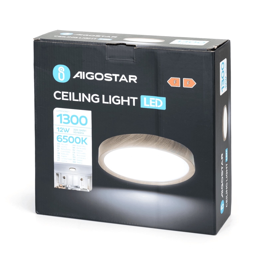 Aigostar - Φωτιστικό οροφής LED LED/12W/230V 6500K διάμετρος 26,3 cm