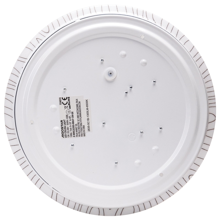 Aigostar - Φωτιστικό οροφής LED LED/12W/230V 6500K διάμετρος 26cm