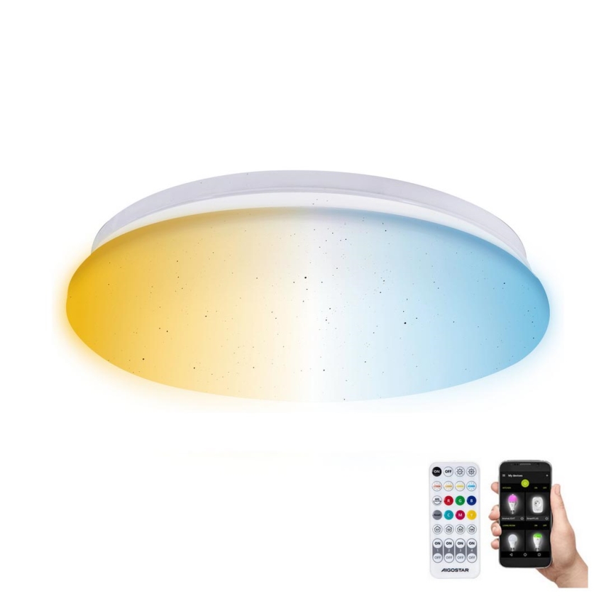 Aigostar - Φωτιστικό οροφής μπάνιου dimming LED MESH Smart LED/12W/230V 3000-6500K IP44 + τηλεχειριστήριο