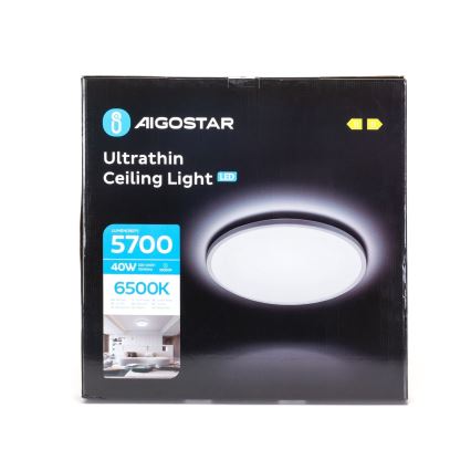 Aigostar - Φωτιστικό οροφής μπάνιου LED LED/40W/230V 6500K διάμετρος 54 cm IP44