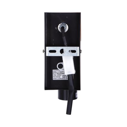 Aigostar - Φωτιστικό τοίχου 1xE27/60W/230V καφέ/μαύρο