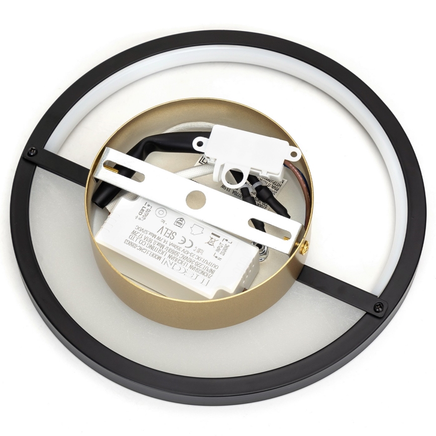 Aigostar - Φωτιστικό τοίχου LED LED/13,5W/230V 6500K μαύρο/χρυσαφί