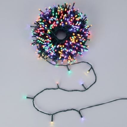 Aigostar - ηλιακή LED χριστουγεννιάτικη γιρλάντα 500xLED/8 λειτουργίες 52m IP65 πολύχρωμη 1200 mAh