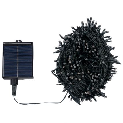 Aigostar - ηλιακή LED χριστουγεννιάτικη γιρλάντα 500xLED/8 λειτουργίες 52m IP65 πολύχρωμη 1200 mAh