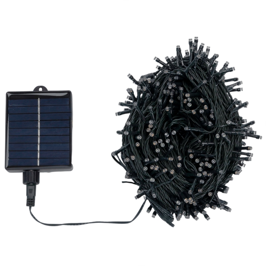 Aigostar - ηλιακή LED χριστουγεννιάτικη γιρλάντα 500xLED/8 λειτουργίες 52m IP65 πολύχρωμη 1200 mAh