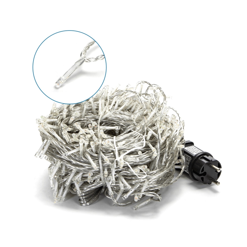 Aigostar - Χριστουγεννιάτικη φωτεινή αλυσίδα εξωτερικού χώρου LED 500xLED/8 λειτουργίες 53m IP44 πολύχρωμα