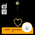 Aigostar - Χριστουγεννιάτικη LED διακόσμηση σε σχήμα καρδιάς 10xLED/3xAAA 16 cm