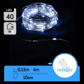 Aigostar - Χριστουγεννιάτικη γιρλάντα LED 40xLED/2x3V 4m ψυχρό λευκό