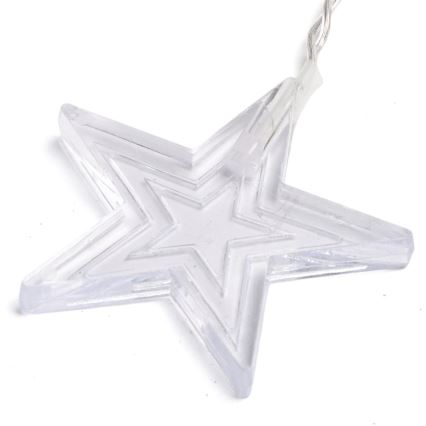 Aigostar - LED γιρλάντα εξωτερικού χώρου για Χριστούγεννα 168xLED/8 λειτουργίες 3x1,5m IP44 θερμό λευκό αστέρια