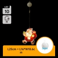 Aigostar - Χριστουγεννιάτικο διακοσμητικό LED LED/3xAAA Άγιος Βασίλης 20cm