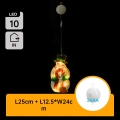 Aigostar - Χριστουγεννιάτικο διακοσμητικό LED LED/3xAAA χιονάνθρωπος 25cm