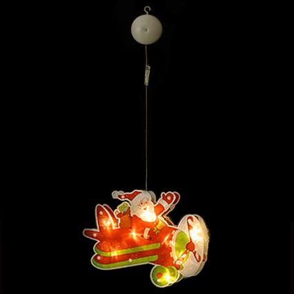 Aigostar - Χριστουγεννιάτικο διακοσμητικό LED LED/3xAAA Χριστουγεννιάτικο αεροπλάνο 17cm
