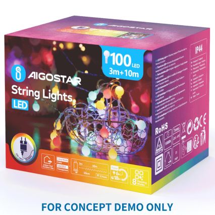 Aigostar - Χριστουγεννιάτικος προβολέας νιφάδων χιονιού LED/5W/230V ψυχρό λευκό