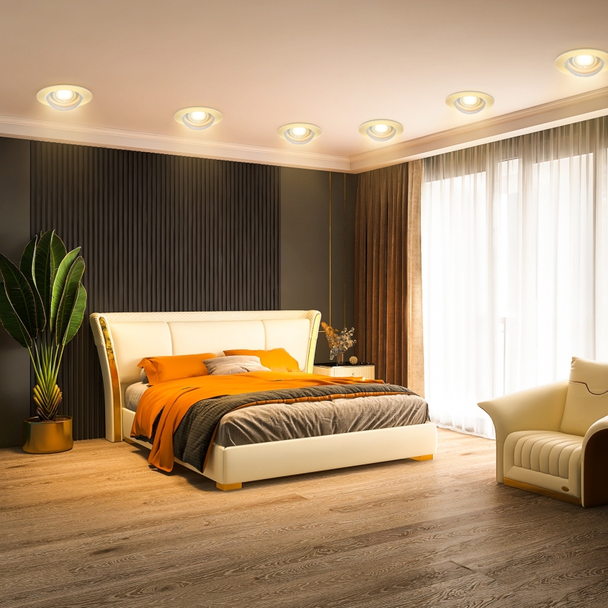 Aigostar - Χωνευτό φωτιστικό LED 5W/230V, 3000K, Ø 8,5 cm, λευκό