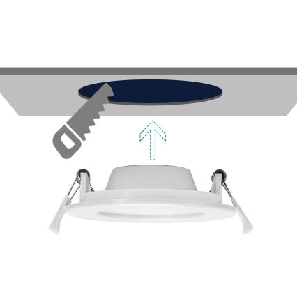 Aigostar - Χωνευτό Φωτιστικό LED ULTRATHIN LED/9W/230V 6000K λευκό